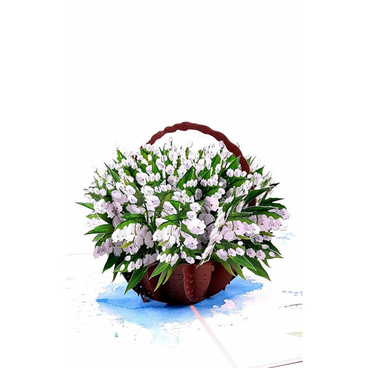3D üdvözlőlap - Gyöngyvirágok