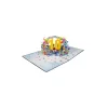 3D üdvözlőlap – 10-es szám (kék)