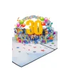 3D üdvözlőlap – 30-as szám (kék)