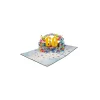 3D üdvözlőlap – 60-as szám (kék)