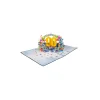 3D üdvözlőlap – 90-es szám (kék)