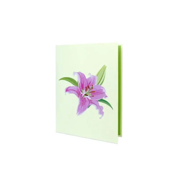 3D üdvözlőlap – Liliom