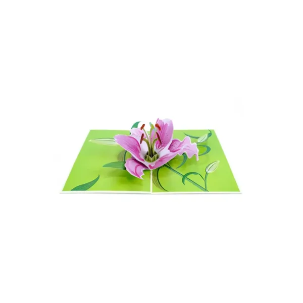3D üdvözlőlap – Liliom
