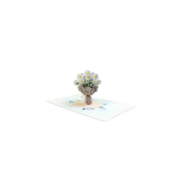3D üdvözlőlap – Margaréták