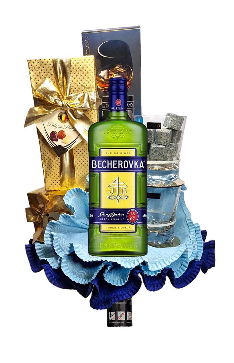 Ajándékcsokor – Becherovka