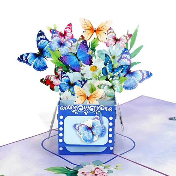 3D üdvözlőlap - Varázspillangók
