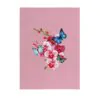 3D üdvözlőlap - Orchidea és pillangók