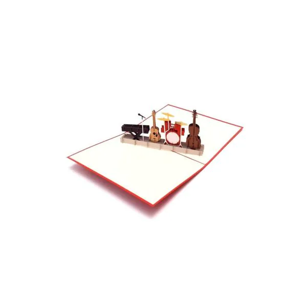 3D üdvözlőlap - Hangszerek