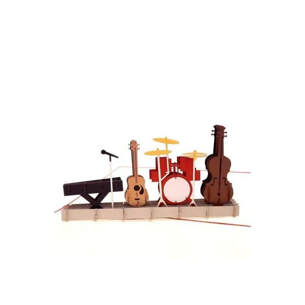 3D üdvözlőlap - Hangszerek
