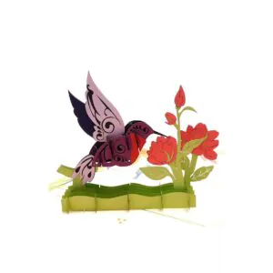 3D üdvözlőlap - Kolibri