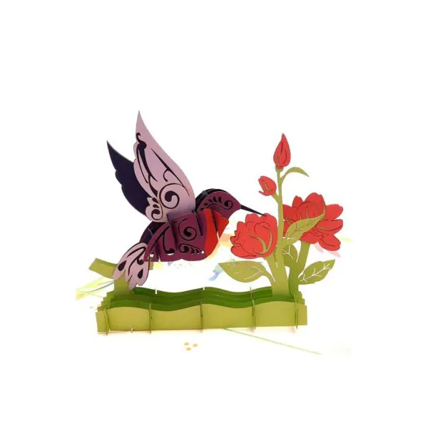 3D üdvözlőlap - Kolibri