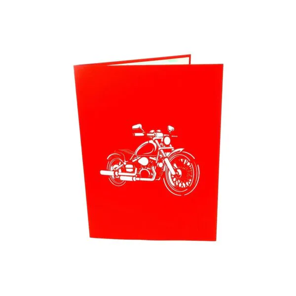 3D üdvözlőlap - Motorkerékpár