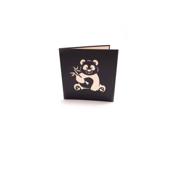 3D üdvözlőlap - Panda