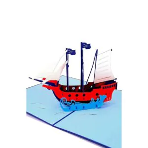 3D üdvözlőlap - Kalózhajó