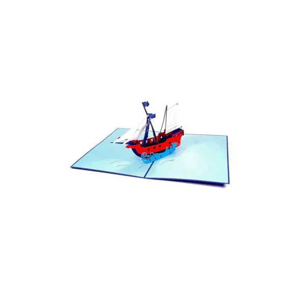 3D üdvözlőlap - Kalózhajó