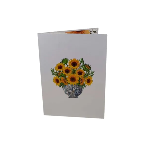 3D üdvözlőlap - Napraforgók