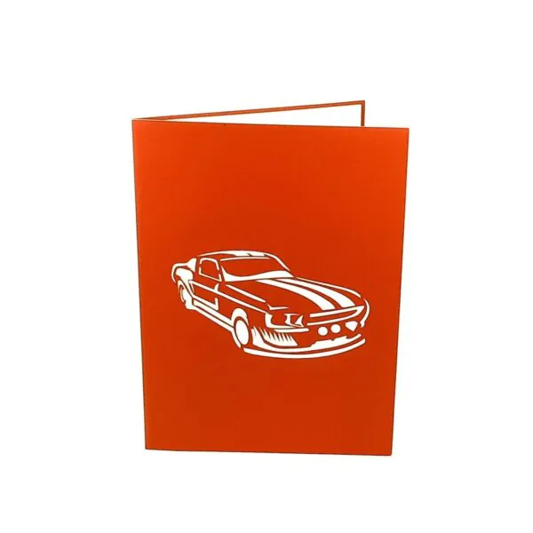 3D üdvözlőlap - Sportautó