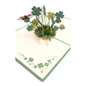 3D üdvözlőlap - Szerencsehozó lóhere