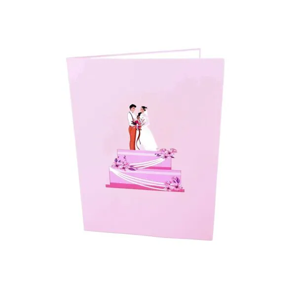 3D üdvözlőlap - Esküvői torta