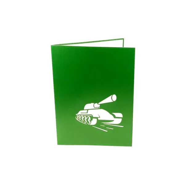 3D üdvözlőlap - Tank