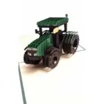 3D üdvözlőlap - Traktor