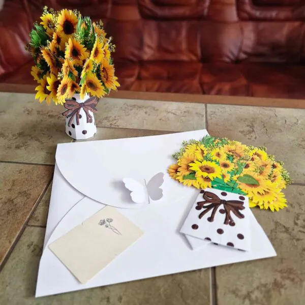 3D csokor - Napraforgók