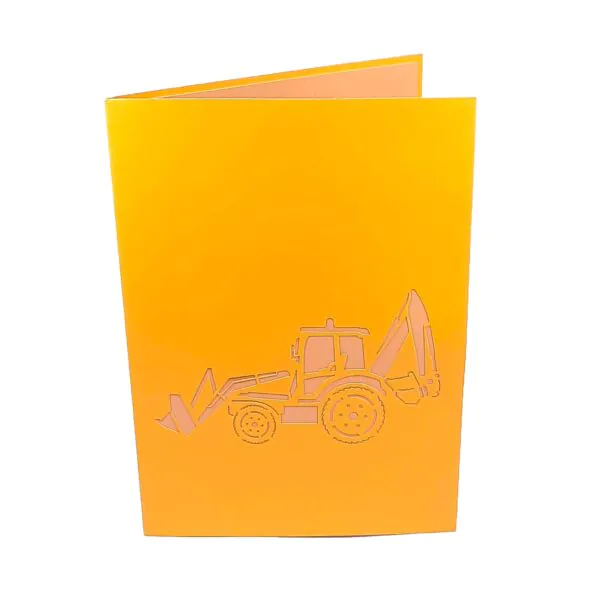 3D üdvözlőlap - Kotrógép