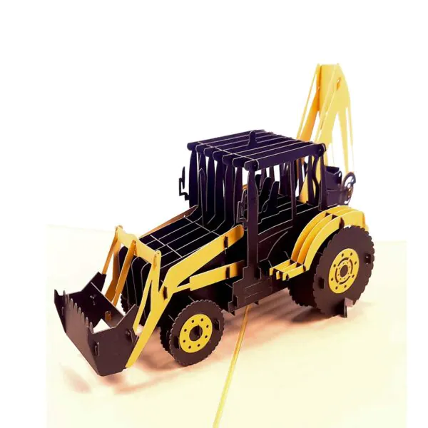 3D üdvözlőlap - Kotrógép