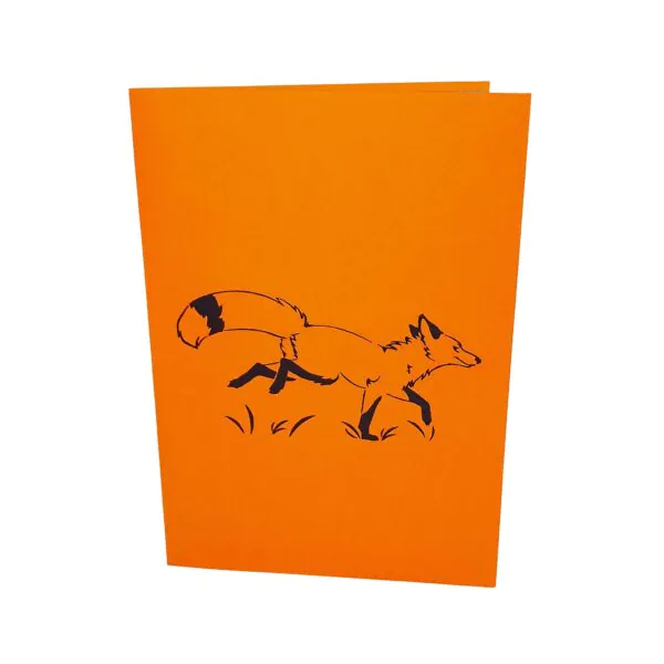 3D üdvözlőlap - Róka