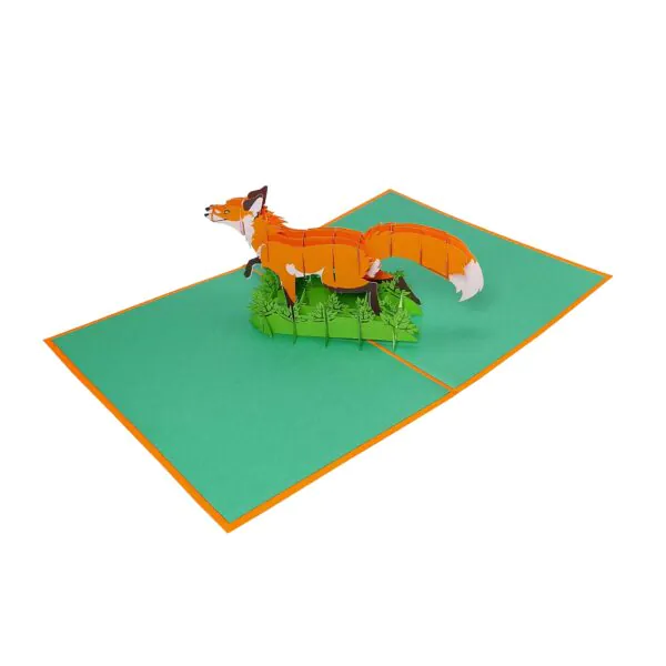 3D üdvözlőlap - Róka