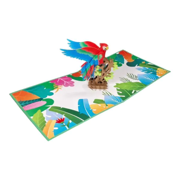 3D üdvözlőlap - Papagáj