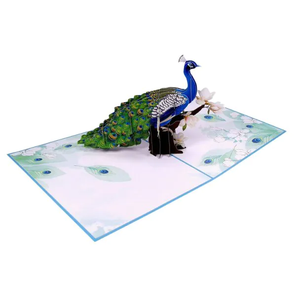 3D üdvözlőlap - Páva