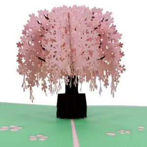 3D üdvözlőlap - Boldogság fája (rózsaszín)