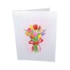 3D üdvözlőlap - Tulipáncsokor
