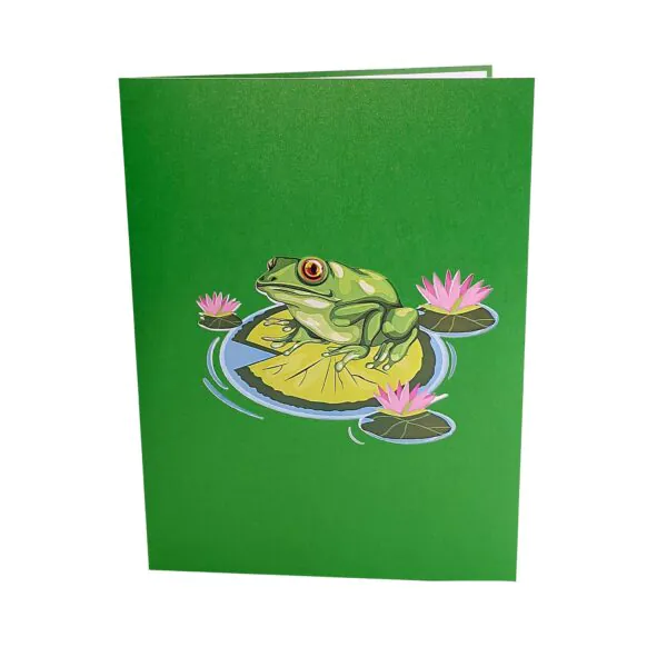 3D üdvözlőlap - Béka