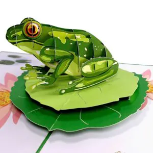 3D üdvözlőlap - Béka