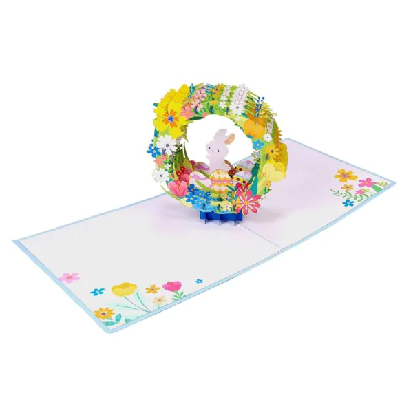 3D üdvözlőlap - Húsvéti nyuszi tojásokkal