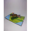 3D üdvözlőlap – Ló