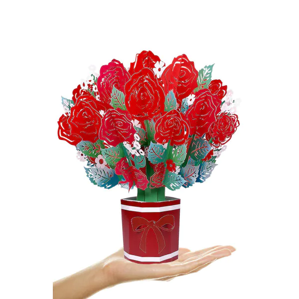 3D csokor – Vörös rózsák