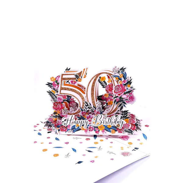 3D üdvözlőlap – 50-es szám