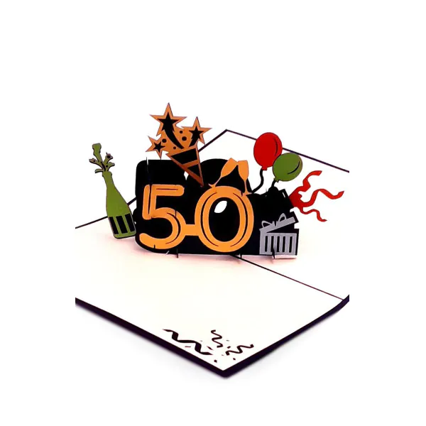 3D üdvözlőlap – 50