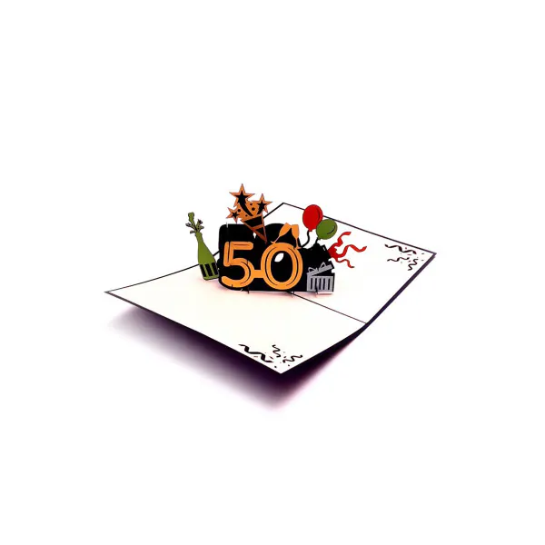 3D üdvözlőlap – 50