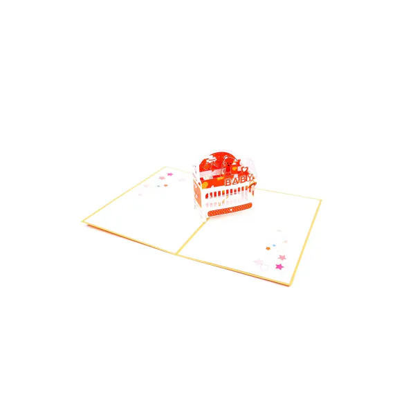 3D üdvözlőlap – Kiságy