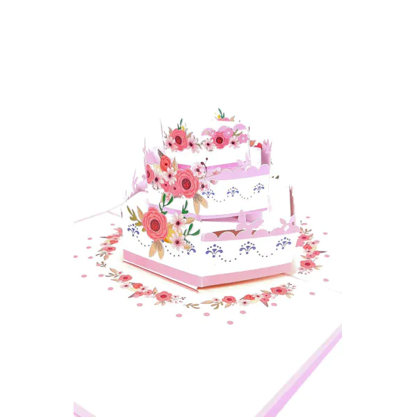3D üdvözlőlap – Torta
