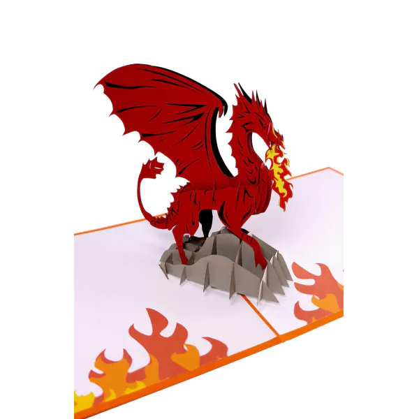 3D üdvözlőlap – Sárkány