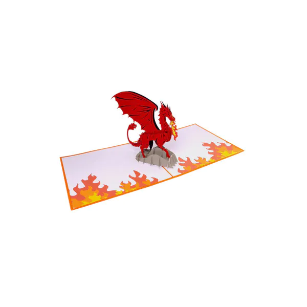 3D üdvözlőlap – Sárkány
