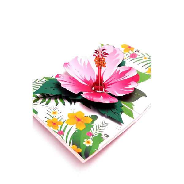 3D üdvözlőlap – Hibiszkusz