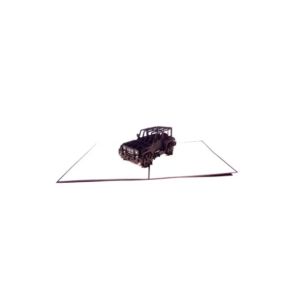 3D üdvözlőlap – Terepjáró