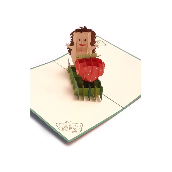3D üdvözlőlap – Sün