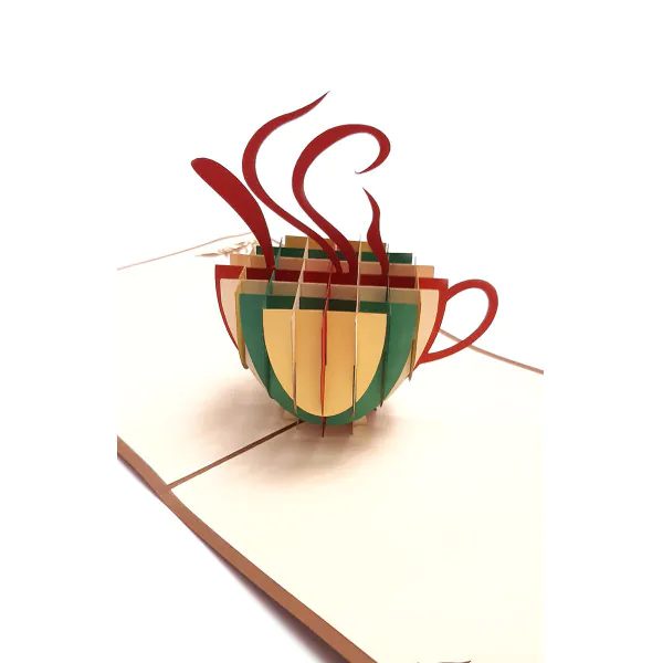 3D üdvözlőlap – Kávé